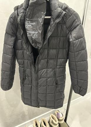 Куртка зимняя черная zara