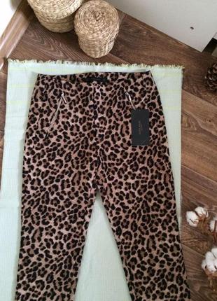 Леопардовые брюки анималистичный принт zara leopard2 фото