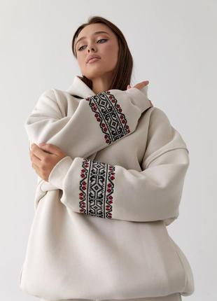Теплое универсальное худи oversize