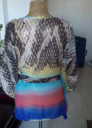 Блуза туника новая 44-54 с шелком2 фото