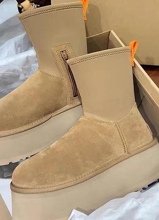 Угг угги уггі ugg classic dipper чорні та коричневі