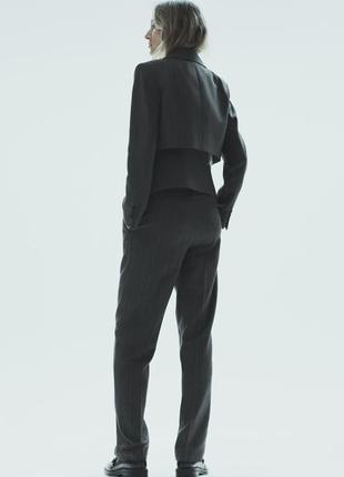 Стильный брючный костюм тройка от zara, жакет, брюки, жилет3 фото