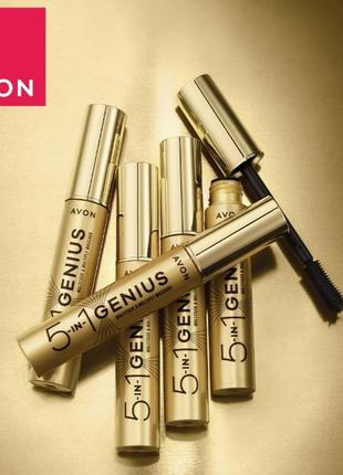 Туш для вій 5в1 avon genius2 фото