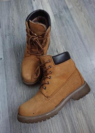 Зимние замшевые ботинки timberland р.381 фото