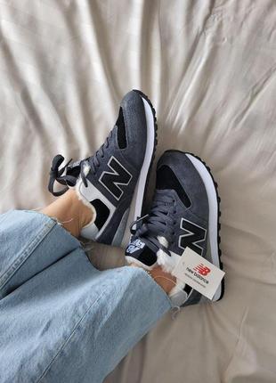 Жіночі кросівки new balance 574 зимові9 фото