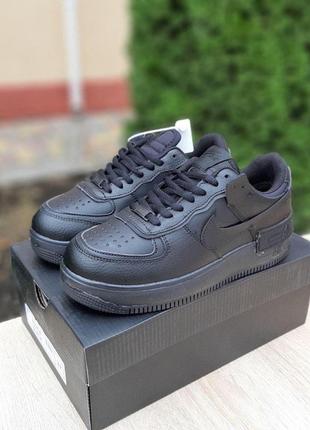 Кроссовки женские осень - зима nike air force 1 shadow распродажа