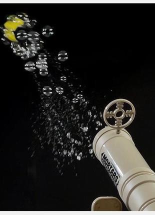 Игрушечная пушка со светящимися снарядами и мыльными пузырями7 фото