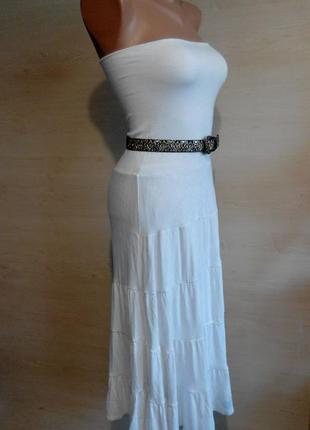 Белое летнее трикотажное  платье linea petite4 фото