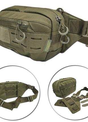 Acropolis тбп-1о. тактична поясна сумка - бананка, військова сумка на пояс, підсумок універсальний з