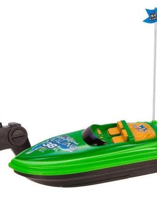 Игрушечный катер на радиоуправлении детская лодка с пультом на батарейках