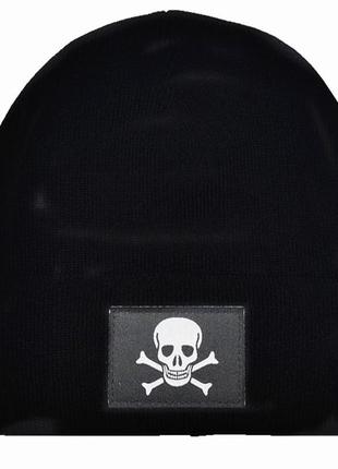 Шапка череп черная