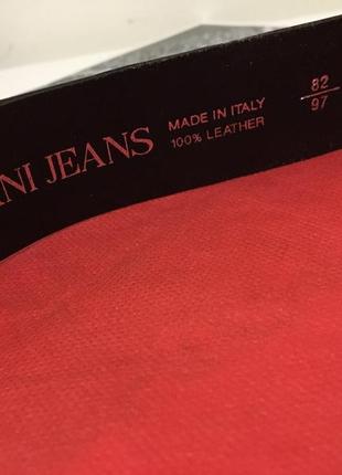 Шкіряний ремінь пояс armani jeans 82/973 фото