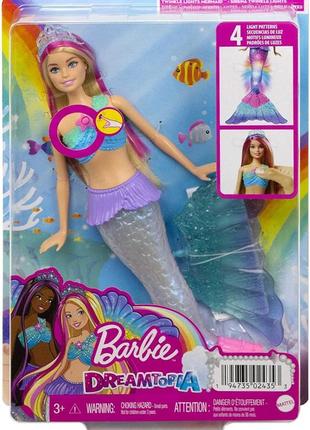 Лялька барбі русалка із дрімтопії сяючий хвіст barbie dreamtopia mermaid hdj366 фото