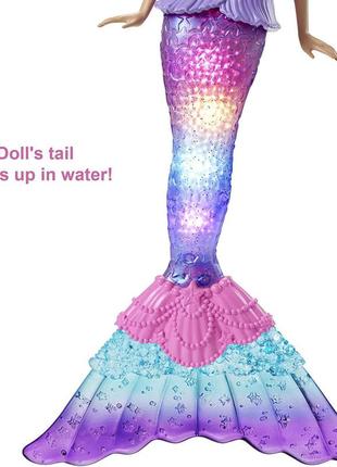 Лялька барбі русалка із дрімтопії сяючий хвіст barbie dreamtopia mermaid hdj363 фото