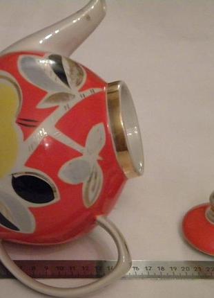 Чайник наливное яблоко - 1.7 литра фарфор ссср полонне №1б-ка