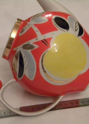 Чайник наливное яблоко - 1.7 литра фарфор ссср полонне №1б-ка