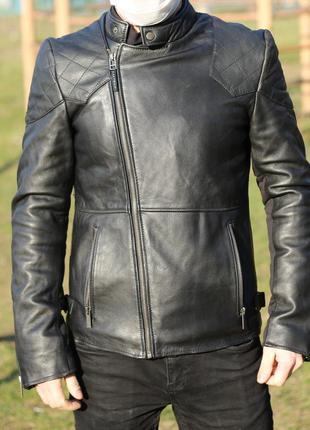 Шкіряна куртка trevor bolongaro/all saints biker jacket. #розпродаж