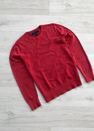 Шикарний джемпер, кофта, світшот tommy hilfiger premium cotton garments jumper red