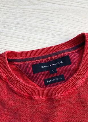 Шикарний джемпер, кофта, світшот tommy hilfiger premium cotton garments jumper red4 фото