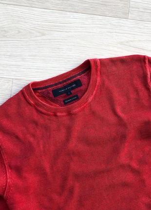 Шикарний джемпер, кофта, світшот tommy hilfiger premium cotton garments jumper red2 фото