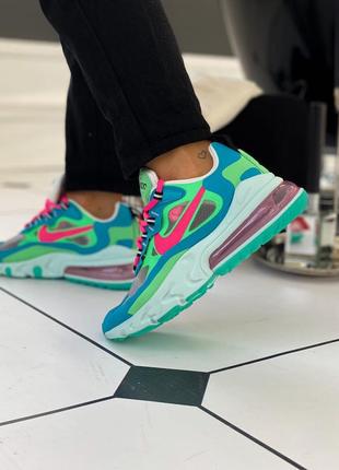 Кроссовки женские  nike air max 270 react "blue lagoon"