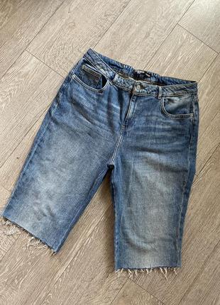 Шорти джинсові бермуди з високою посадкою george 16/2xl1 фото