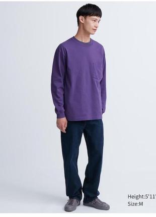 Фиолетовый лонгслив от uniqlo2 фото