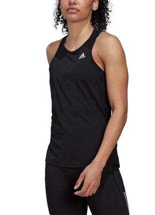Женская спортивная черная майка безрукавка adidas own the run running (hl1462). оригинал. размер m