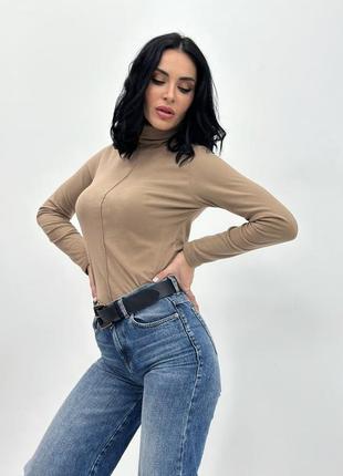 Женская теплая базовая водолазка5 фото