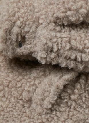 Італійська вовна преміум якість куртка шуба вовняна сорочка пальто тедді h&m3 фото