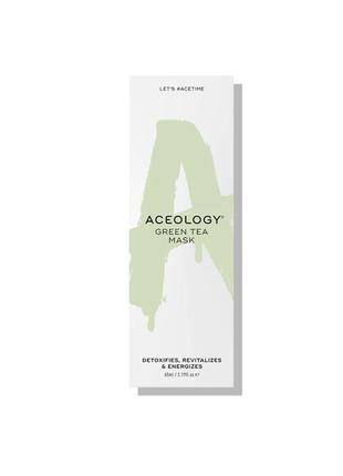 Тонізуюча маска з зеленим чаєм aceology green tea mask1 фото