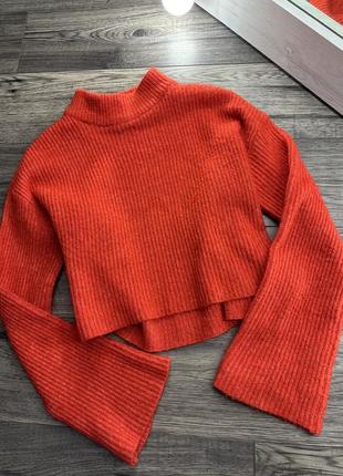 Стильний укорочений светр з вільними рукавами від hm 🔥