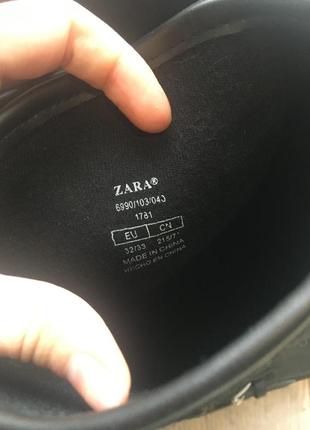 Резиновые сапоги zara размер 32-33, стелька 21, 5 см3 фото