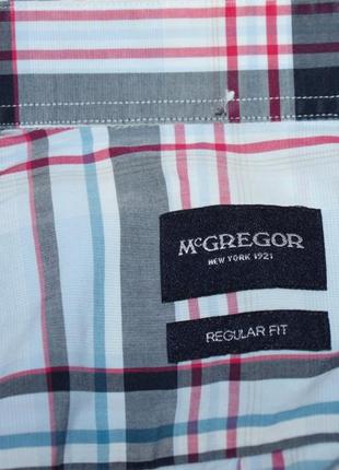 Рубашка клетка лёгкий коттон бренд mcgregor, м2 фото