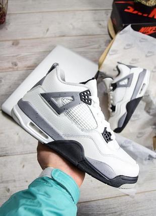 Nike air jordan 4 white зима з хутром
