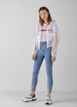 Джинсы skinny с высокой посадкой bershka - 38,  42