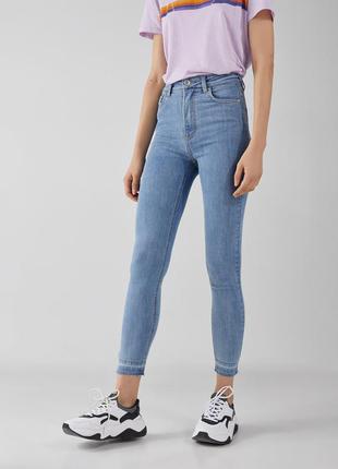 Джинси skinny з високою посадкою bershka - 38, 40, 42, 444 фото