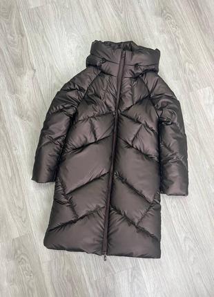 Пуховик высочайшего качества, зимовое пальто, куртка длинная из водонепроницаемой плащевки1 фото