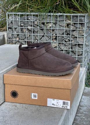 Уггі ugg classic ultra mini brown1 фото