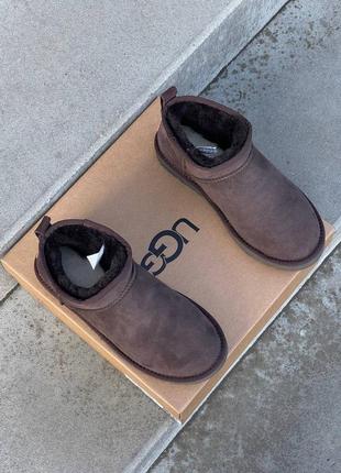 Уггі ugg classic ultra mini brown3 фото