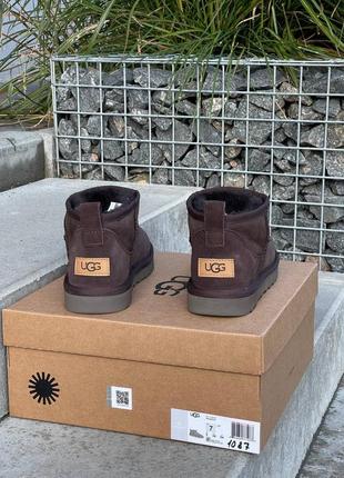 Уггі ugg classic ultra mini brown2 фото