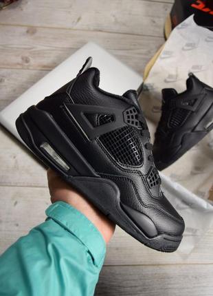 Nike air jordan 4 black wntr зима з хутром