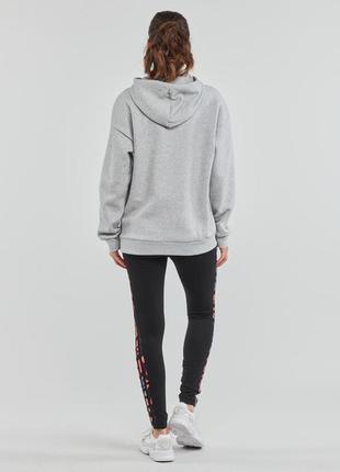 Женское флисовое серое худи adidas essentials logo fleece (hd1748). оригинал. размер m4 фото