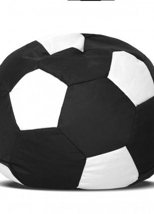 Кресло-мяч черный с белым средний 100х1001 фото
