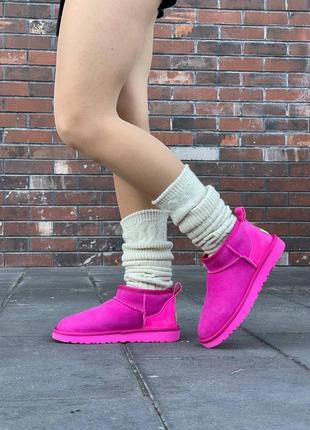 Угги ugg ultra mini pink