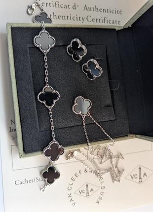 Брендовий комплект конюшини в стилі ван кліф vca van cleef