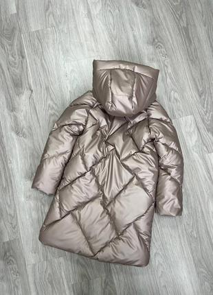 Зимняя куртка пальто пуховик р-ры 134-164 люкс качество, украинское производство3 фото