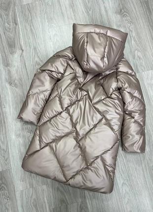 Зимняя куртка пальто пуховик р-ры 134-164 люкс качество, украинское производство2 фото