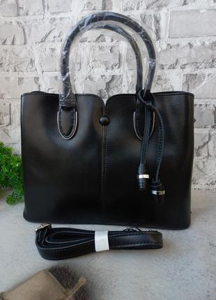 Женская кожаная сумка сумочка классическая2 фото