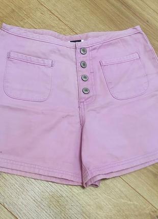 Розовые джинсовые шорты gap